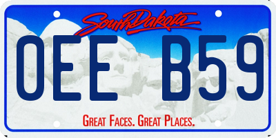 SD license plate 0EEB59