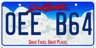 SD license plate 0EEB64