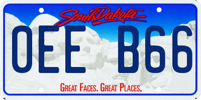 SD license plate 0EEB66
