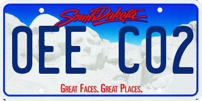 SD license plate 0EEC02