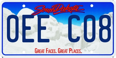 SD license plate 0EEC08
