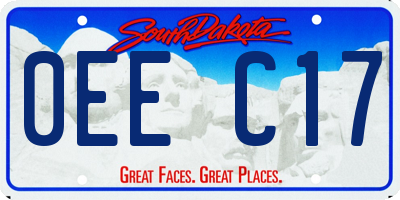 SD license plate 0EEC17
