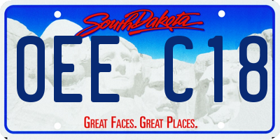 SD license plate 0EEC18
