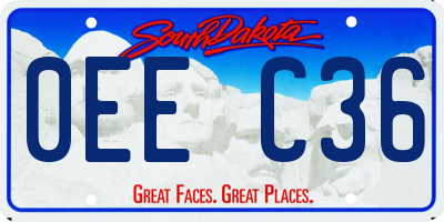 SD license plate 0EEC36