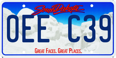 SD license plate 0EEC39