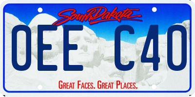 SD license plate 0EEC40