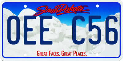 SD license plate 0EEC56