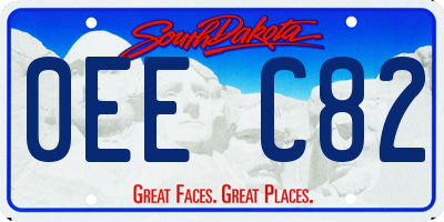SD license plate 0EEC82