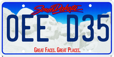 SD license plate 0EED35