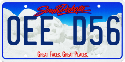 SD license plate 0EED56
