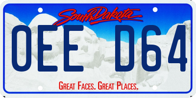 SD license plate 0EED64
