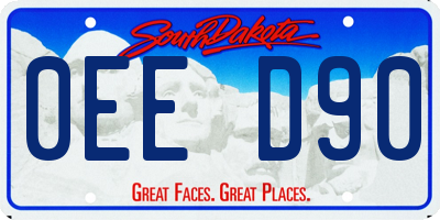 SD license plate 0EED90