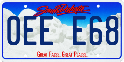 SD license plate 0EEE68