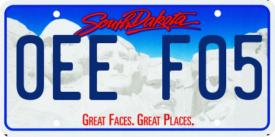 SD license plate 0EEF05