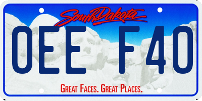 SD license plate 0EEF40