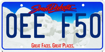 SD license plate 0EEF50