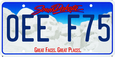 SD license plate 0EEF75