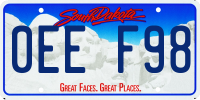 SD license plate 0EEF98