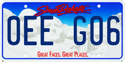 SD license plate 0EEG06