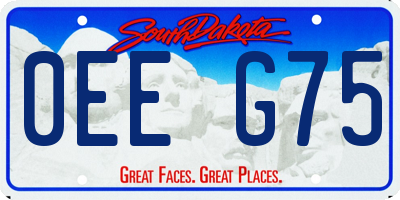 SD license plate 0EEG75