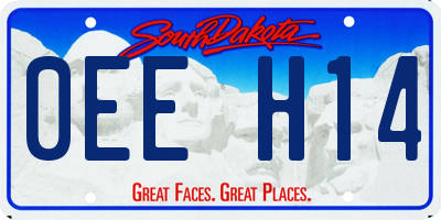 SD license plate 0EEH14