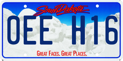 SD license plate 0EEH16