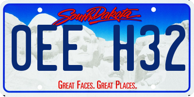 SD license plate 0EEH32