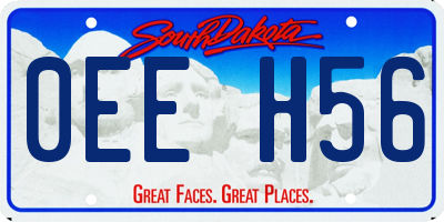 SD license plate 0EEH56