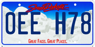 SD license plate 0EEH78