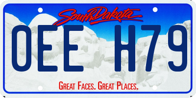 SD license plate 0EEH79