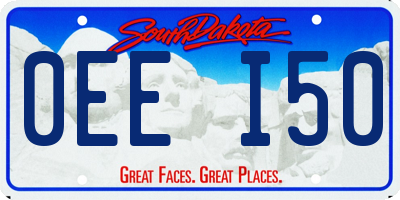 SD license plate 0EEI50