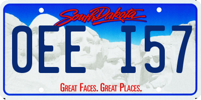 SD license plate 0EEI57