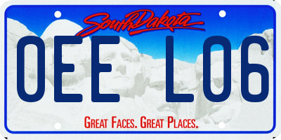 SD license plate 0EEL06