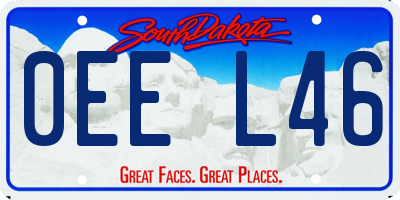 SD license plate 0EEL46