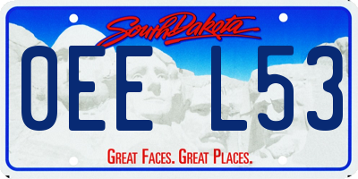 SD license plate 0EEL53
