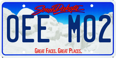 SD license plate 0EEM02