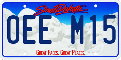SD license plate 0EEM15