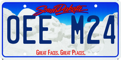 SD license plate 0EEM24