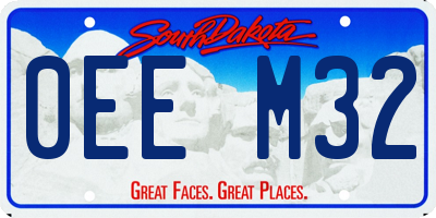SD license plate 0EEM32