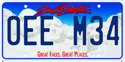 SD license plate 0EEM34