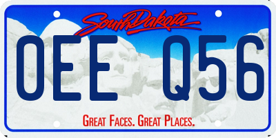 SD license plate 0EEQ56