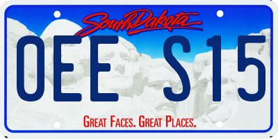 SD license plate 0EES15