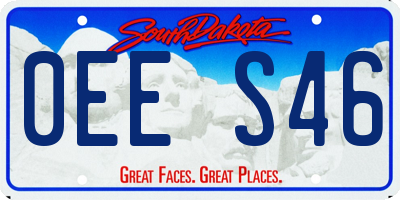 SD license plate 0EES46