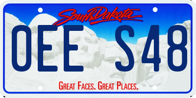 SD license plate 0EES48