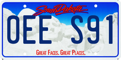 SD license plate 0EES91