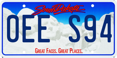 SD license plate 0EES94