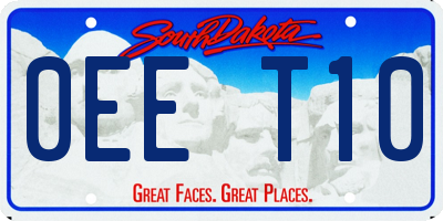 SD license plate 0EET10