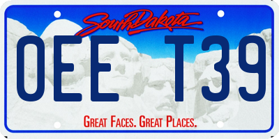 SD license plate 0EET39