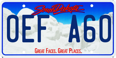SD license plate 0EFA60