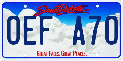 SD license plate 0EFA70